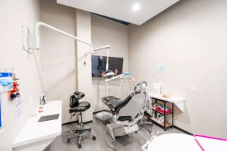 Clean and modern dental operatory in Houston dental clinic