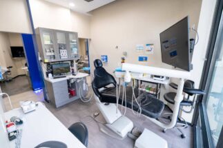 Patient consultation area inside Edge Dental Houston